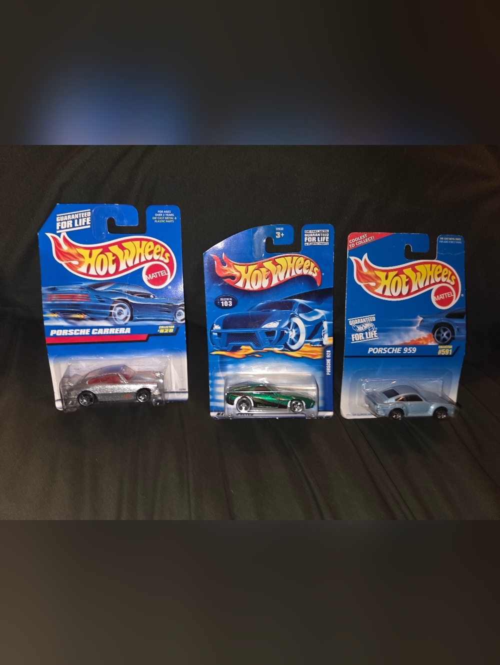3 Hot Wheels Porsche- Carrera, 959, 928- All New In Box